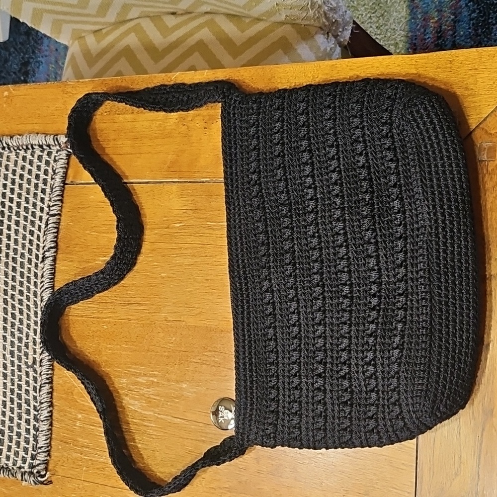 The Sak Black Crochet Bag